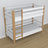 White and Oak Wooden Bunk Bed – Dimensions and Diagram, Nizio