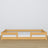 Low Bed Natural Pine – Wooden Headboard, Close-up of Wood Quality