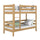 Oak Bunk Bed Natural Oak – Children’s Room, Solid Wood, Scandinavian Style