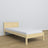 Single wooden bed clear pine – details of joints and wood, Nizio Home
