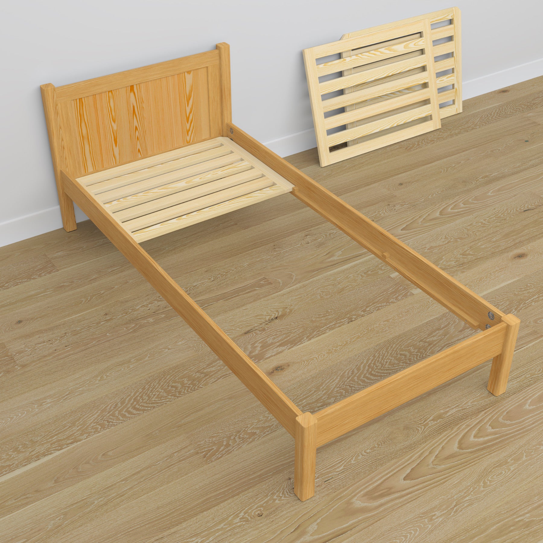Nizio pine slatted base for single bed – durable support base