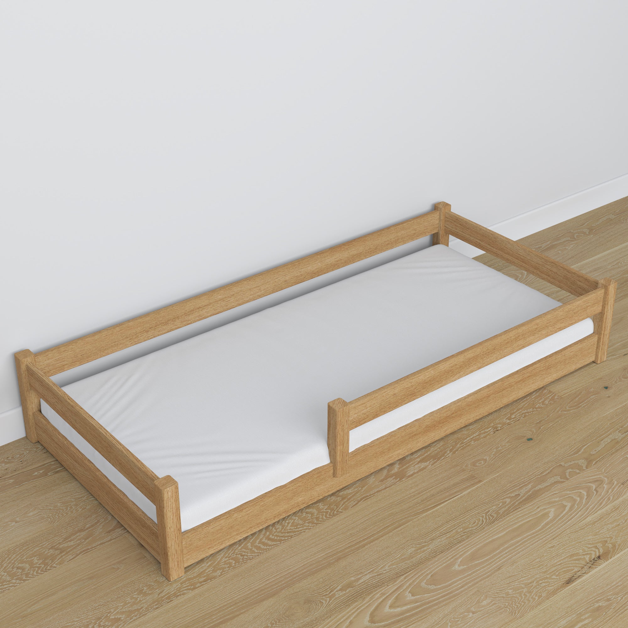 Low Bed Natural Oak Oak – Dimensions and Diagram, Nizio