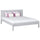 Wooden double bed grey – bedroom, solid wood, Scandinavian style