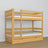 Bunk Bed with Mattress Drawer Natural Pine Wooden – Solid Wood, Scandi Style