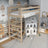 Loft bed bleached oak in children’s room – scandi arrangement, oak