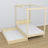 Wooden clear pine canopy bed – decorative frame, child’s room
