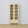 Display cabinet with drawer pine clear pine 90 cm – living room, Scandinavian style Nizio