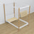 Bed white/oak canopy bed in children’s room – scandi arrangement