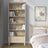Bookcase 1S oak bleached oak – open drawer, storage for small items
