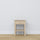 Bedside table with drawer N01 oak bleached oak – bedroom, Scandinavian style