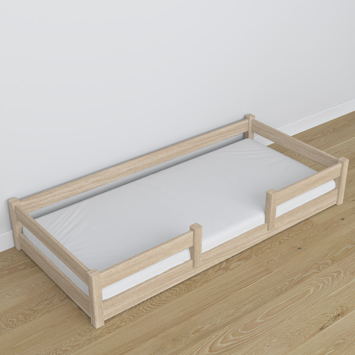 Low Bed Bleached Oak Oak – Dimensions and Diagram, Nizio