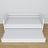 White sofa bed with mattress drawer made of wood – dimensions, Nizio