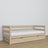 Sofa bed bleached oak – oak details, high quality Nizio