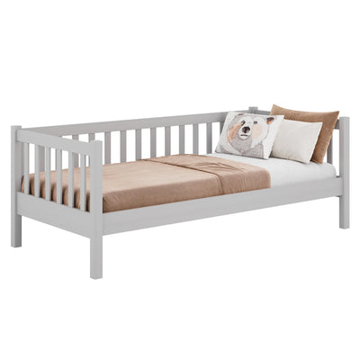 Sofa bed wooden grey – children’s room, Scandinavian style Nizio