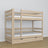 Bleached Oak Bunk Bed with Drawer – Scandinavian Design, Nizio