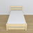 Wooden bed with mattress drawer clear pine – child’s room arrangement