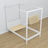 Wooden canopy bed white – scandi child’s room arrangement