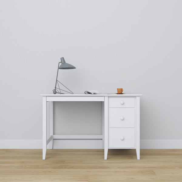 Desk 3S Scandi wooden in custom RAL/NCS color – solid wood, Nizio