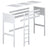 Loft bed natural pine wooden – dimensions and diagram, Nizio