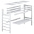 Clear Pine Wooden Loft Bed with Desk – Scandi Room Arrangement, Nizio