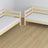 Clear Pine Wooden Bunk Bed – Dimensions and Diagram with Mattress Drawer