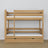 Natural Oak Bunk Bed – Oak Slatted Frame, Side View