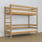 Natural Oak Oak Bunk Bed – Side View, Nizio Home