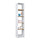 Bookcase wooden white-oak – living room and office, solid wood, Scandinavian style Nizio