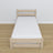 Bleached Oak Bed – Mattress Drawer, Oak Details, Nizio Home