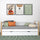 Wooden sofa bed with drawer white-oak – child’s room, scandi style Nizio