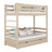 Bleached Oak Bunk Bed with Drawer – Oak Safety Rail and Ladder, Nizio