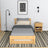 Natural pine bed with mattress drawer – side view, wooden, Nizio Home