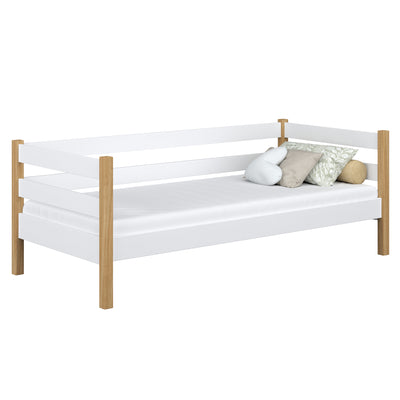 Sofa bed wooden white-oak – children’s room, Scandinavian style Nizio