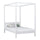 Single bed with canopy N02 wooden in custom RAL/NCS color – solid wood, Nizio