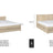 Oak double bed bleached oak – joint and drawer details, Nizio