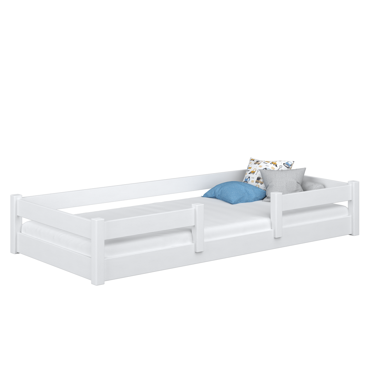 Low Bed N01 Wooden in Custom RAL/NCS Color – Solid Wood, Nizio