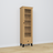 Oak Display Cabinet 1S 57 Scandi Black / Natural Oak