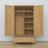 Oak wardrobe 2D1S Scandi oak natural