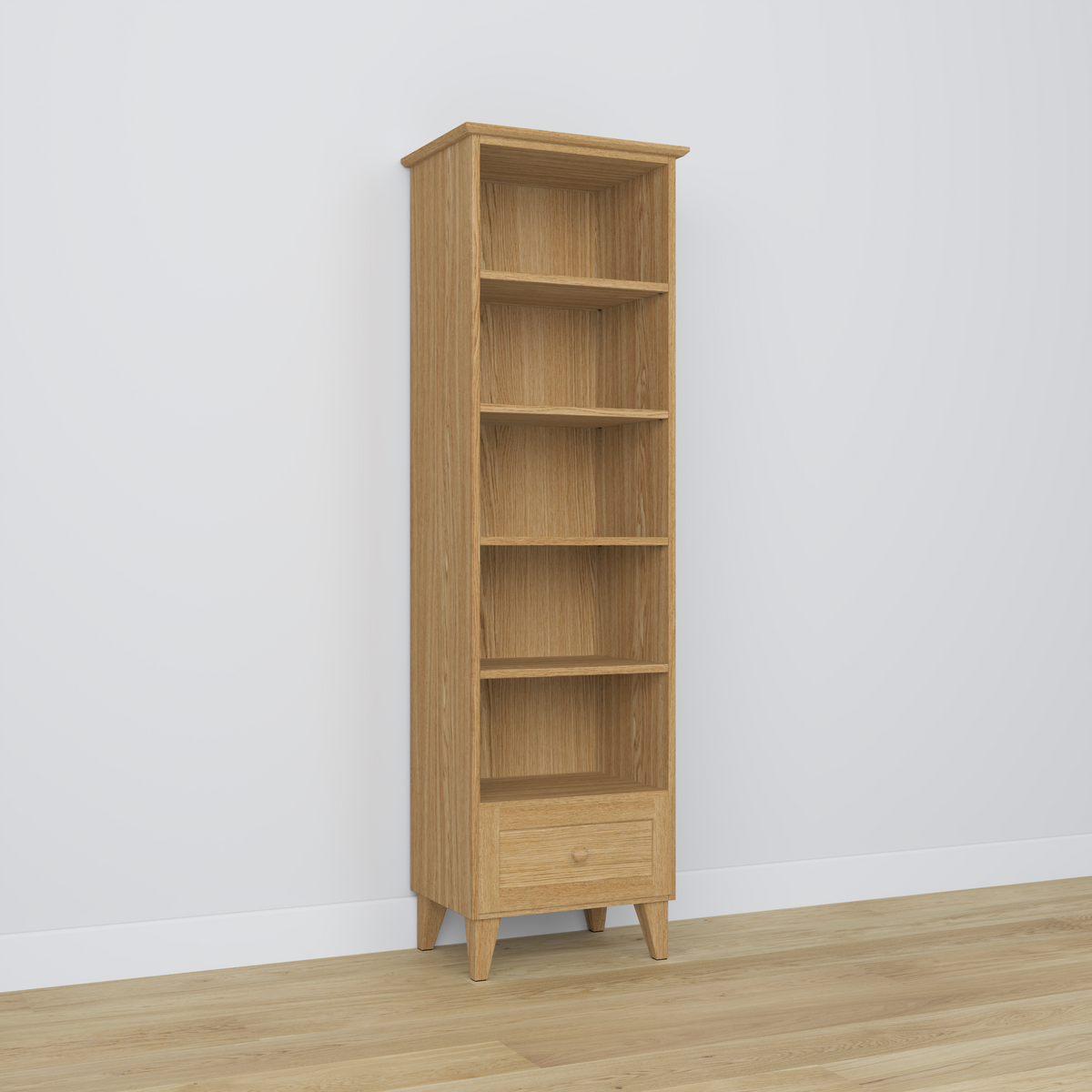 Oak shelf 1S 57 Scandi oak natural