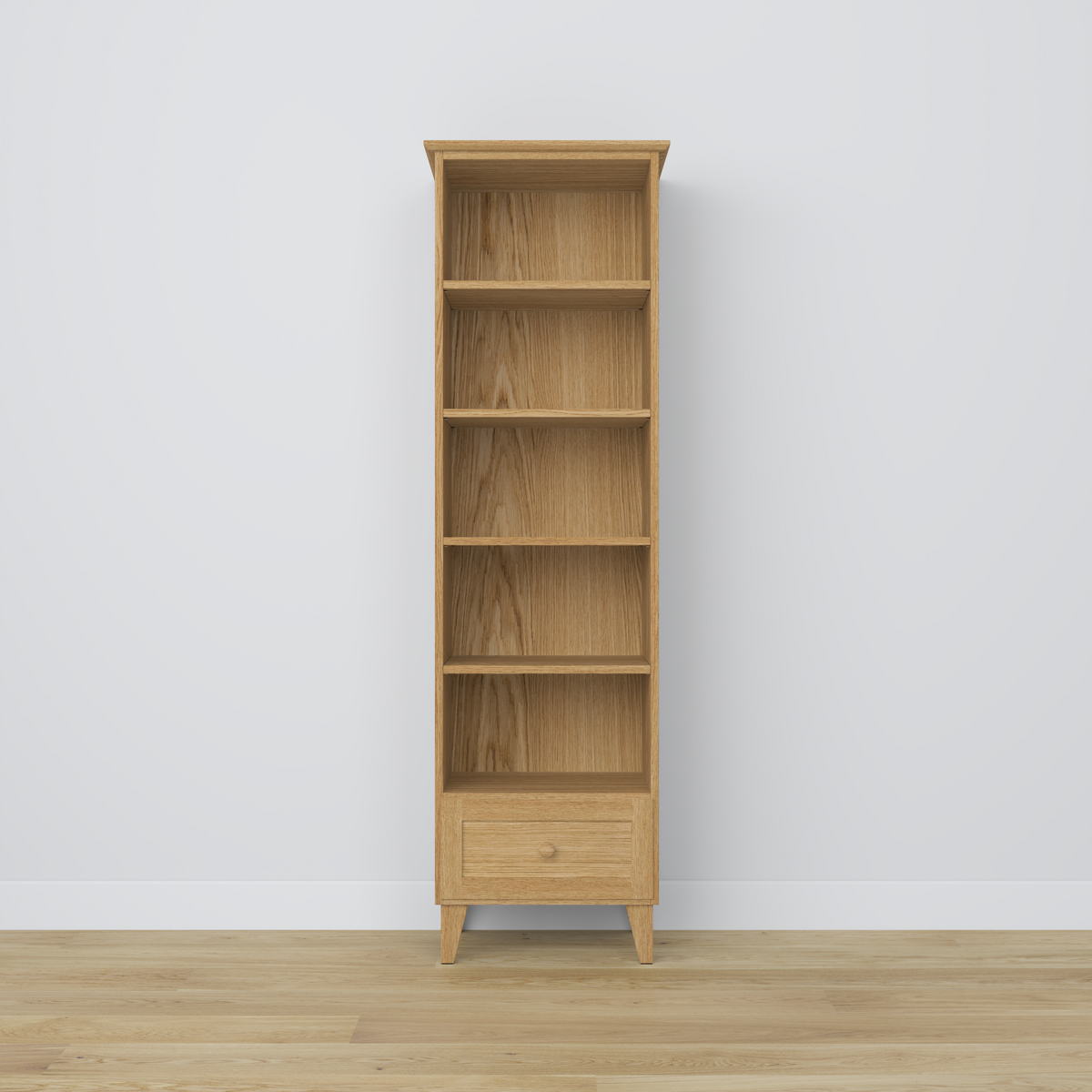 Oak shelf 1S 57 Scandi oak natural