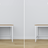 Wooden desk 3S Scandi white / natural oak