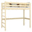 Clear Pine Wooden Loft Bed – Children’s Room, Solid Wood, Scandi Style