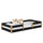 Low Bed Wooden Black and Oak – Bedroom, Solid Wood, Scandinavian Style, Nizio