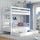 White Wooden Bunk Bed with Drawer – Children’s Room, Solid Wood, Scandi