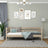 Sofa bed bleached oak – oak side barrier, safety for children