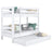 Bunk Bed with Mattress Drawer N01 Wooden in Custom RAL/NCS Color – Solid Wood, Nizio