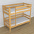 Natural Pine Wooden Bunk Bed – Close-up of Joints and Wood Details