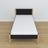 Black and Oak Wooden Bed – Dimensions and Diagram, Nizio Home