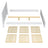 Double bed with drawer natural oak – oak frame, view of slats