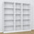 Bookcase wooden white – dimensions and diagram, Nizio Home